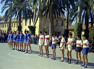 COLLEGE MODERNE LECLERC SIDI BEL ABBES SPORT HAND 1961 MARS 1961 FESTIVITES N02 PROF VS ELEVES